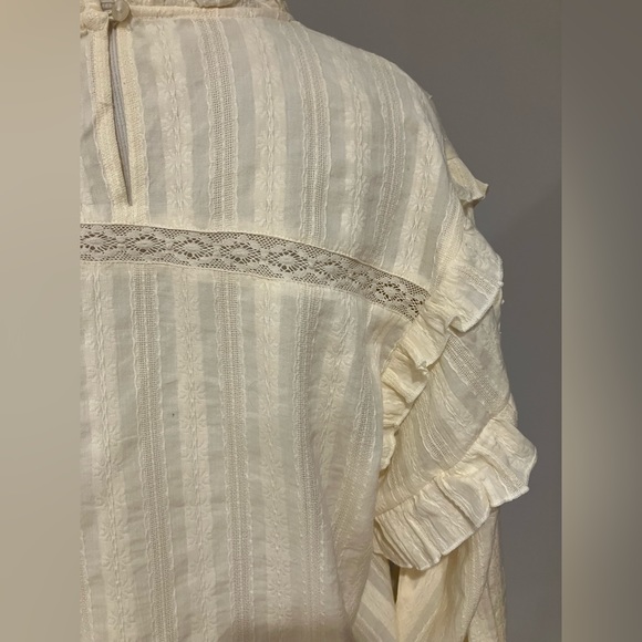 Mango Ruffled Blouse NWT Size 4 - Picture 5 of 7